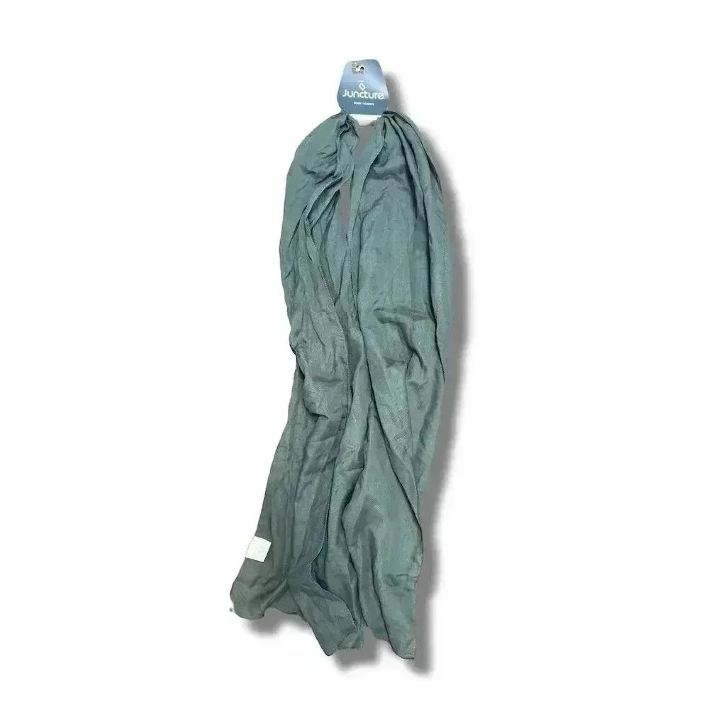 🌟 Juncture Unisex Gray Rectangle Scarf 63"x13.8" Fall Winter Accessory 🌟